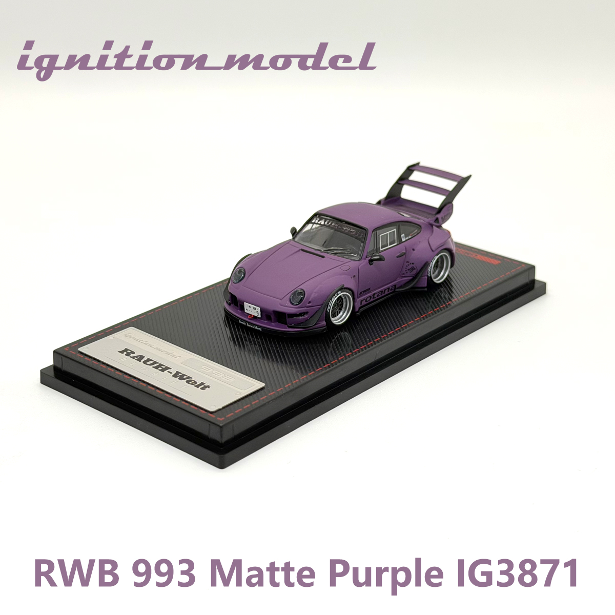 Die Cast Car 1 64 - 점화 모델 1:64 포르쉐 RWB 993