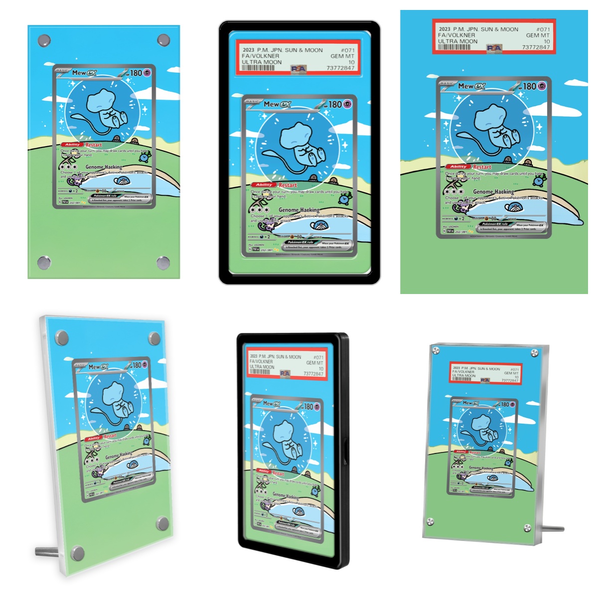 Display Case Acrylic - 포켓몬 카드 디스플레이 PTCG 뮤 EX