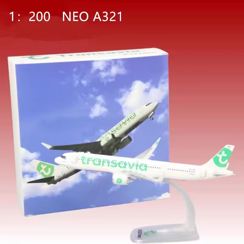 Model Airplane Plastic - 1:200 스케일 모델 마라부/플레이/브루잉/A320neo 오스트리아/트랜사비아 항공기