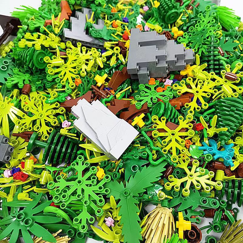 Lego Set City - 200 나무 식물 액세서리 부품 빌딩