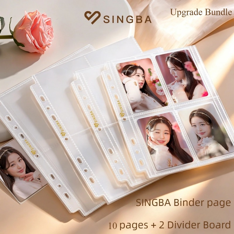 새로운 10개입 2단 분리형 바인더 페이지 A5 투명  - Pokemon Binder Card 리뷰 및 가격