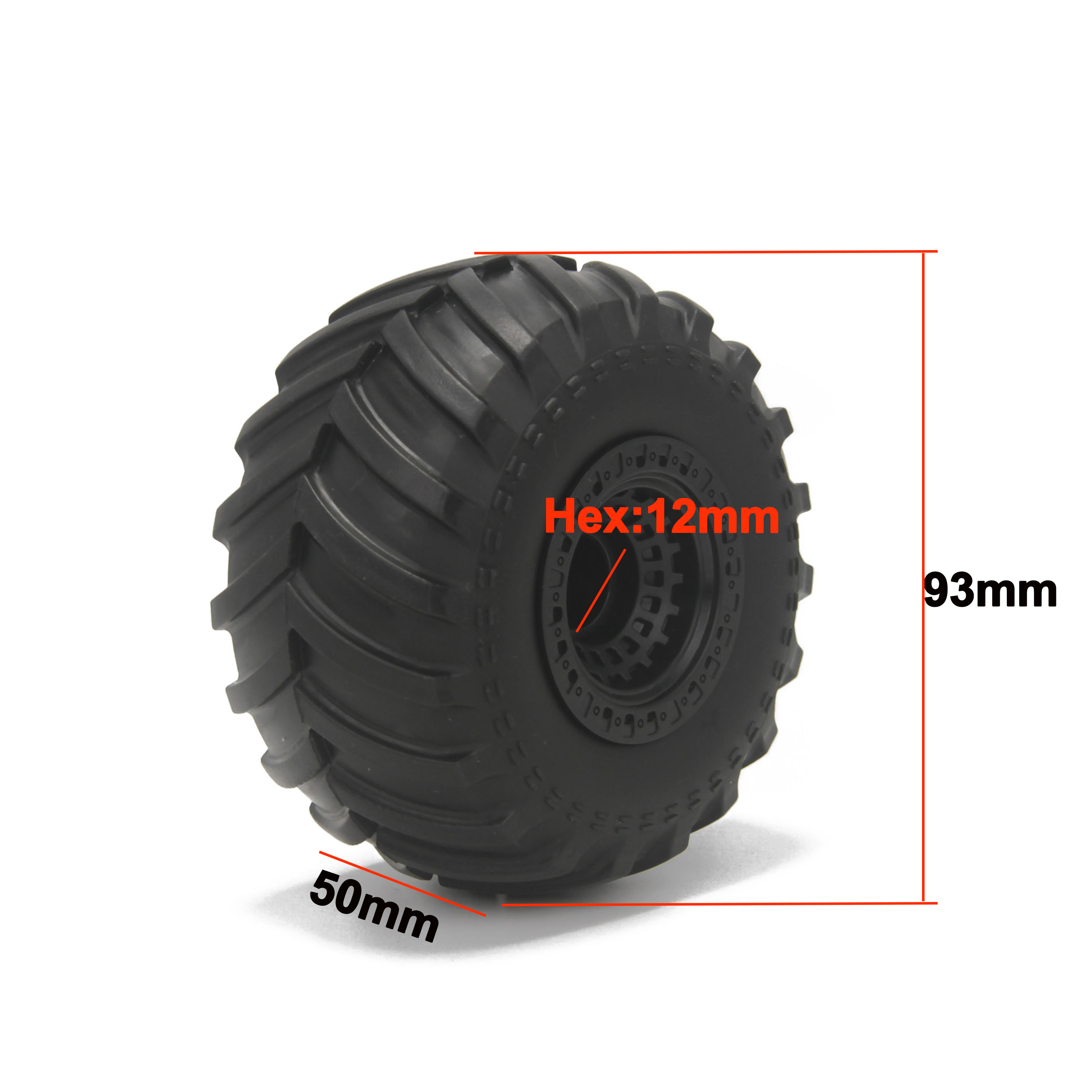 93mm 1/14 RC카 고무 타이어 휠 타이어 12m - Hot Wheels Car Monster Trucks 리뷰 및 가격