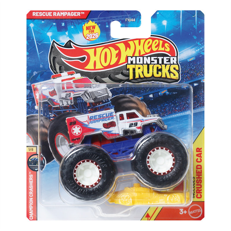 핫휠 자동차 몬스터 트럭 레스큐 램페이지 1/64 금속 - Hot Wheels Car Monster Trucks 리뷰 및 가격