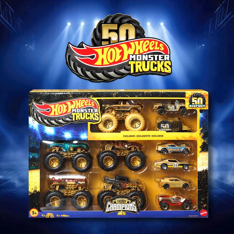 핫휠 몬스터 트럭 50주년 기념 세트-빅풋 금도금 한정 - Hot Wheels Car Monster Trucks 리뷰 및 가격