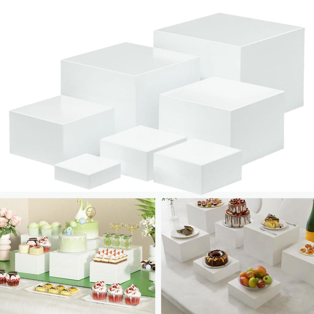 7 조각 아크릴 큐브 디스플레이 박스 라이저 디스플레이 - Display Risers Set 리뷰 및 가격