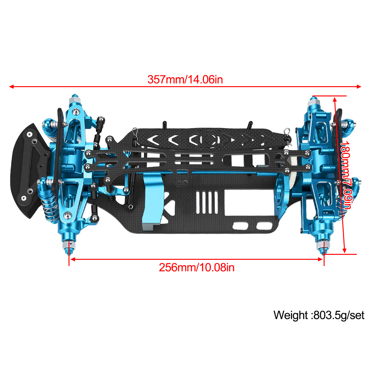 알루미늄 & 카본 파이버 프레임 섀시 키트 (쇼크 업소 - Tamiya Model Rc Car 리뷰 및 가격