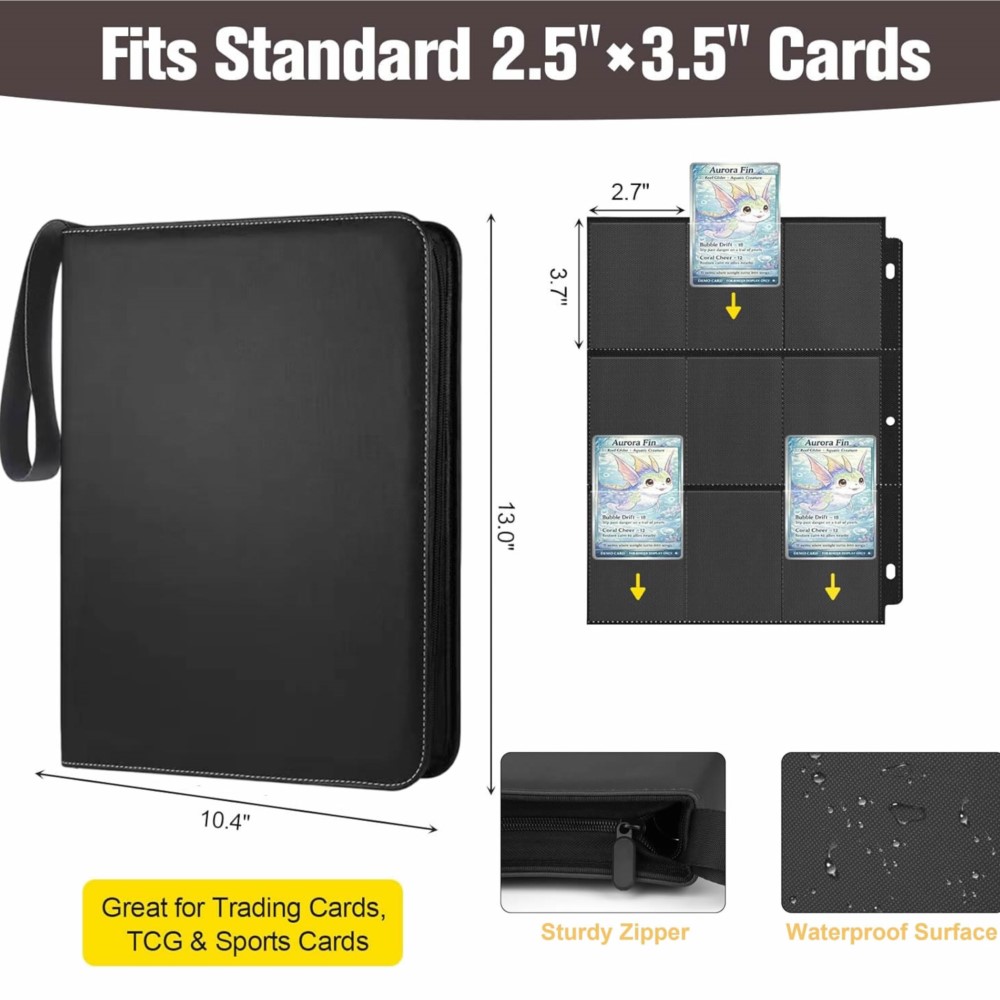 900포켓 카드 바인더 앨범, 50매 9포켓 양면 지퍼 - Trading Card Binder 리뷰 및 가격