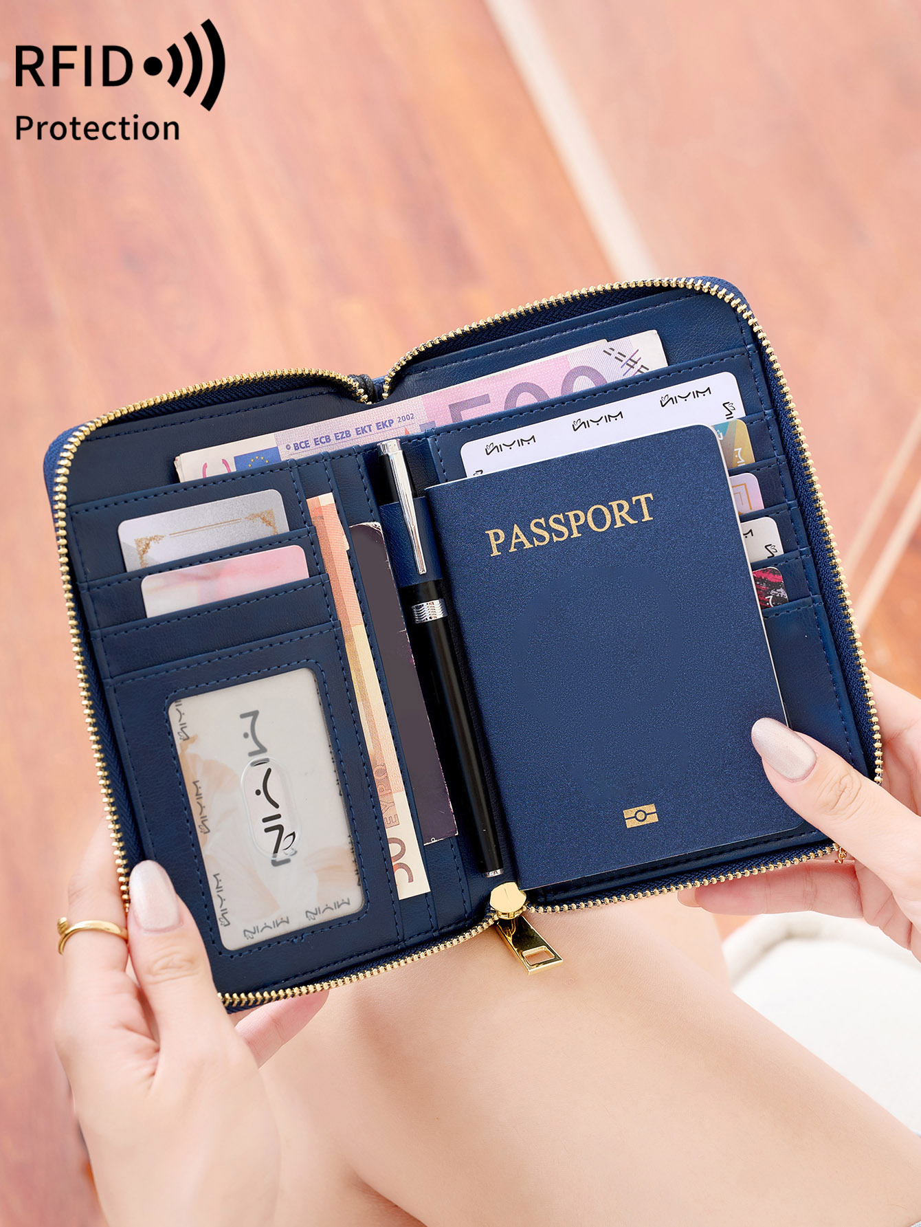 RFID 차단 여권 홀더, 이중 접이식 여행 지갑, 남 - Card Top Loader 리뷰 및 가격