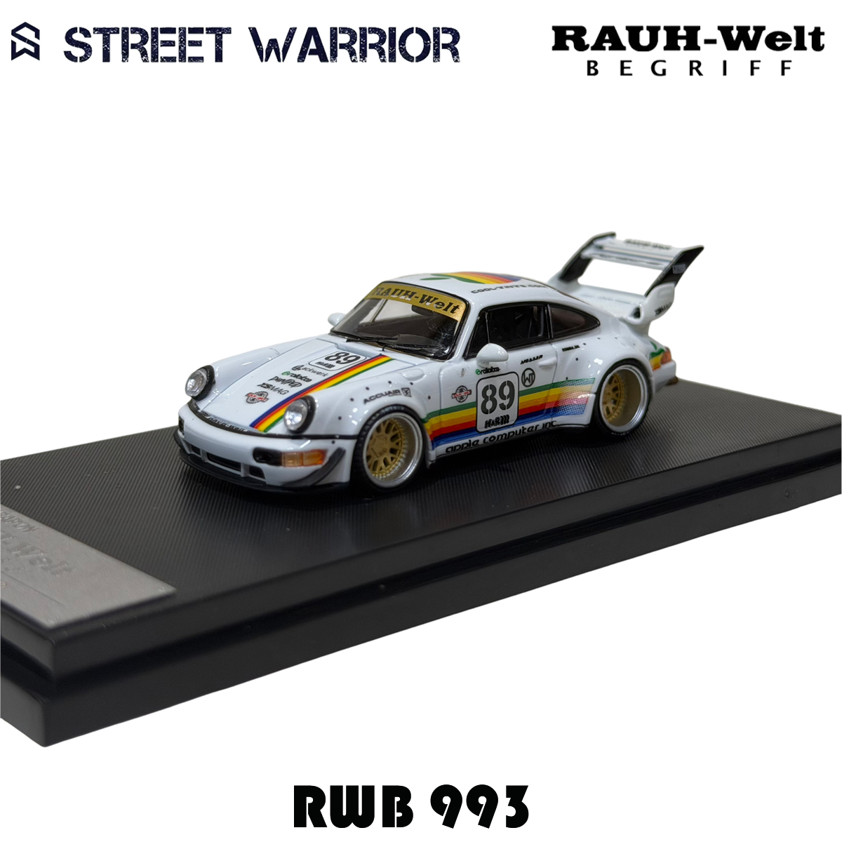 SW 재고 있음 1:64 RWB 993 블랙 애플 다이 - Die Cast Car 1 64 리뷰 및 가격